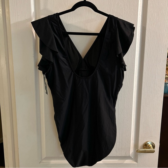 Blooming-Jelly-Swimsuit-Slimming-Swimwear Black One Piece Flattering! 3XL NEW - Picture 2 of 6